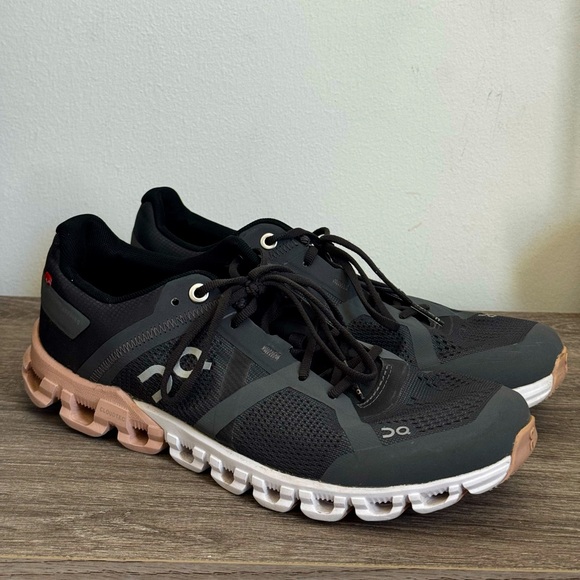 On Running Women’s 7 Cloudflow Rock Grey Rose Athletic Sneakers Shoes Cloudtec - Picture 1 of 6